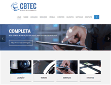 Tablet Screenshot of cbtecnologia.com.br